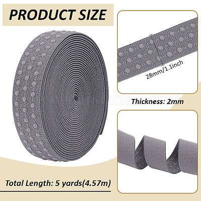 5 ярд плоский полиэфирный эластичный резиновый шнур с вышивкой/лента OCOR-WH0016-10A-1