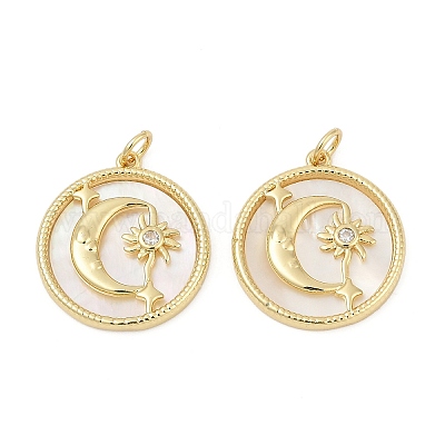 Латунные микро проложить кубического циркония подвески KK-U058-22G-02-1