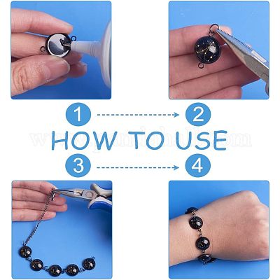 Набор для изготовления плоского круглого купольного соединителя своими руками DIY-UN0003-77B-B-1