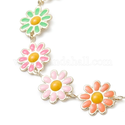 3 шт. браслеты-цепочки из латунной эмали для женщин BJEW-JB01439-1