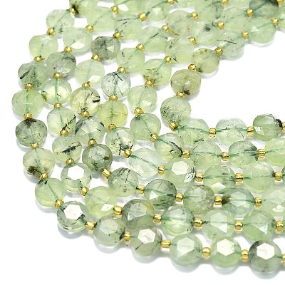 Природные пренит нитей бисера&nbsp;G-C116-A115-01-1