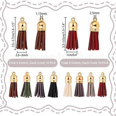 Искусственные замши кисточкой подвесные украшения FIND-PH0002-57B-1