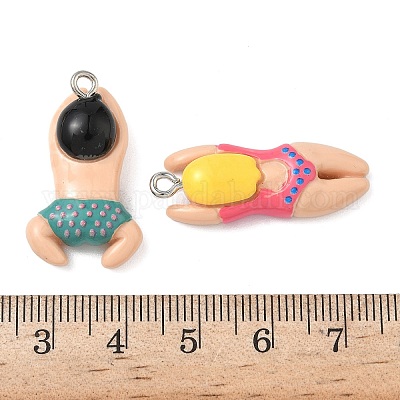 Подвески из непрозрачной смолы RESI-G114-01-1