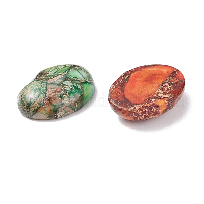 Регалит / имперская яшма / морской осадок яшма кабошоны G-E464-42M-A-1
