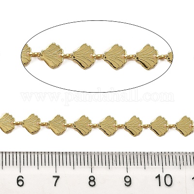 Латунные цепи в форме ракушки CHC-C014-08G-1