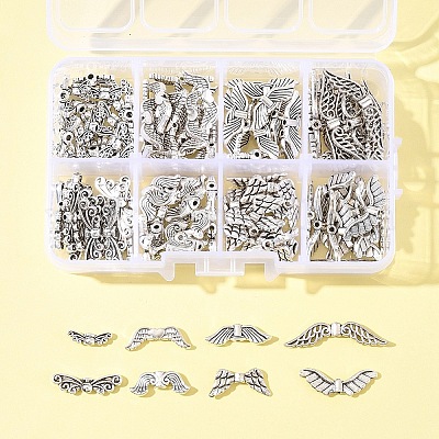 140шт 8 стиля бусины из сплава в тибетском стиле TIBEB-FS0001-18-1