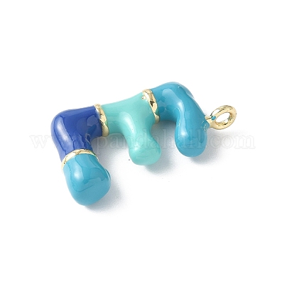 Латунь эмаль подвески KK-E093-03G-E-02-1