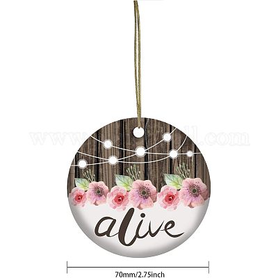 Фарфора ручной работы подвески PORC-WH0005-013-1