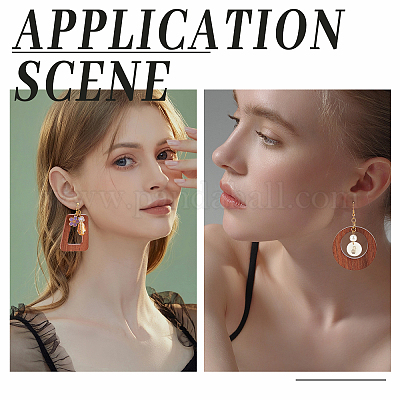 10 шт. 5 стиля подвески из дерева на осеннюю тематику WOOD-CA0001-53-1