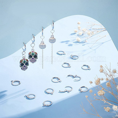 100 шт. фурнитура для сережек из нержавеющей стали 304 STAS-AR0002-37A-1