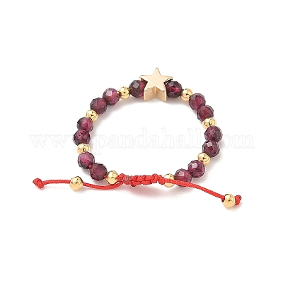 Кольца с натуральным гранатом RJEW-JR00897-01-1