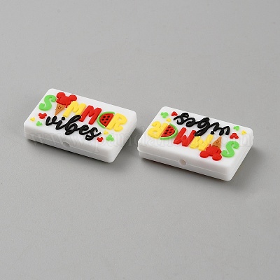 Силиконовые фокусные бусины на летнюю тематику SIL-SZC0002-06B-1