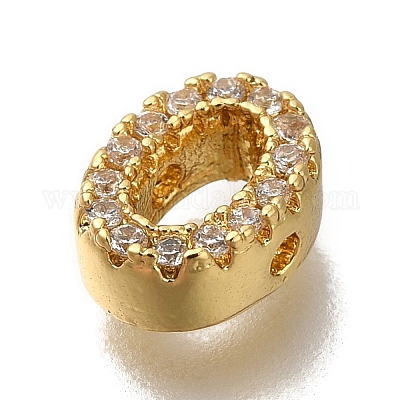 Покрытие стойки латунь микропаве прозрачные кубические циркониевые бусины KK-G500-30G-O-1