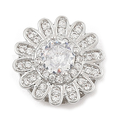 Латунные микро проложить кубического циркония слайд подвески ZIRC-I068-12P-1