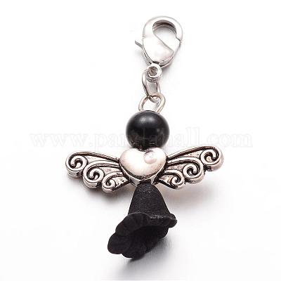 Стекло жемчуг подвеска HJEW-JM00210-02-1