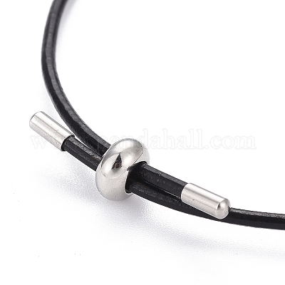 Регулируемые браслеты-слайдеры из искусственной кожи BJEW-F412-05P-C-1