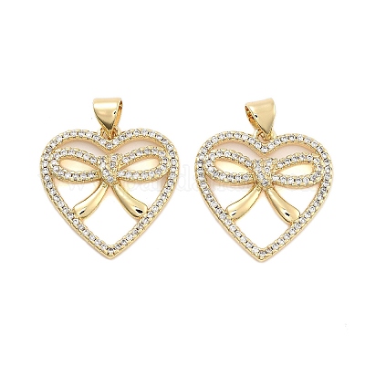 Подвески из латуни с прозрачным фианитом KK-U009-05D-G-1