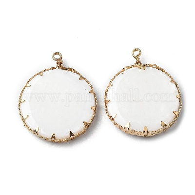 Подвески из пресноводных ракушек из сплава PALLOY-K006-01G-1