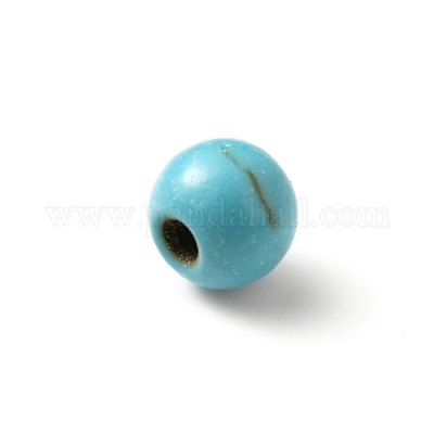 Синтетические бирюзовые бусины G-WH0018-022-1