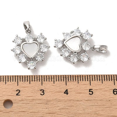 Латунные микро проложить кубического циркония подвески KK-H461-03P-1