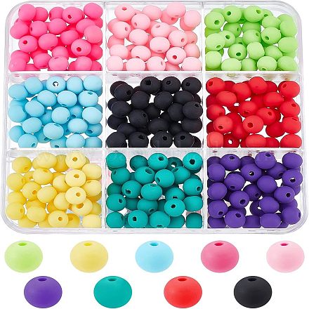 315шт 9 цвета бусины из полимерной глины ручной работы CLAY-FH0001-20-1