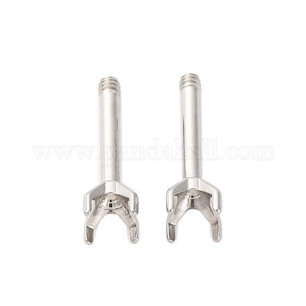 Фурнитура для сережек-гвоздиков из нержавеющей стали 304 STAS-B091-02B-03P-1