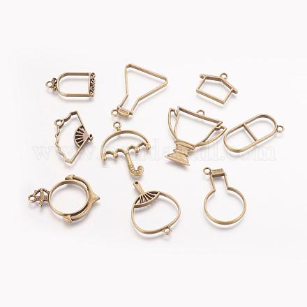 Стойки из пластика с открытыми задними подвесками PALLOY-X0037-01AB-1