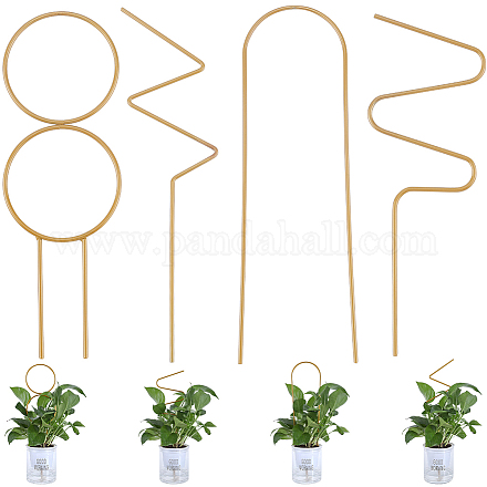 4 шт. 4 стиля железных опор для цветочных растений FIND-CN0001-62B-1
