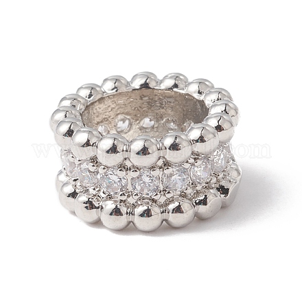 Экологически чистые латунные бусины из циркония с микропаве KK-F835-27P-1