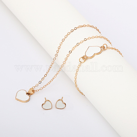 Браслеты из сплава сердечек с эмалью FS-WG7E308-01-1