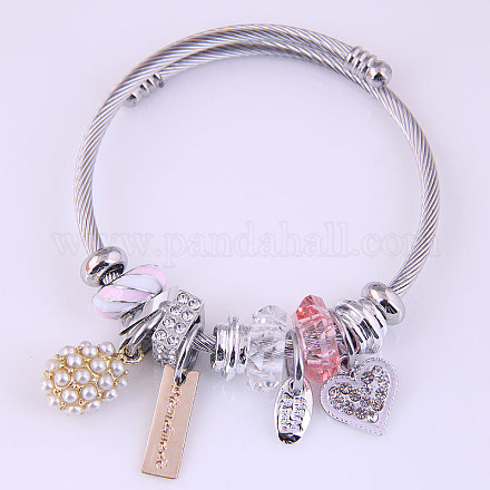 Регулируемые европейские браслеты из нержавеющей стали FS-WG81C2D-03-1