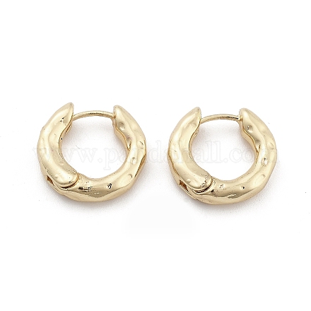 Латунь обруч серьги для женщин EJEW-M071-02G-01-1