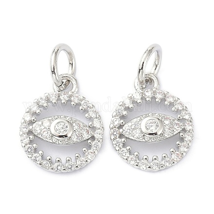 Латунь подвески циркония кубической ZIRC-C022-11P-1