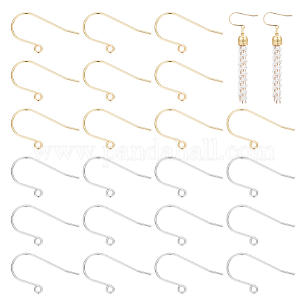 100 шт. 2-х цветные крючки для сережек из нержавеющей стали 304 STAS-UN0053-63-1