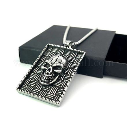 Мужская подвеска из нержавеющей стали в стиле панк-череп WS2320-1