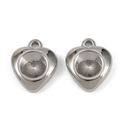 Оправы для подвесок из нержавеющей стали 304 в виде кабошонов STAS-L022-534P-1