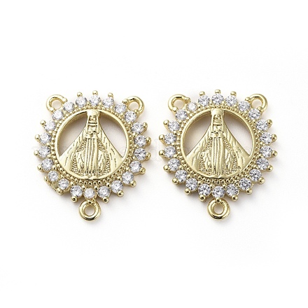 Латунь микро проложить соединения люстры компонентов кубического циркония ZIRC-G157-30G-1