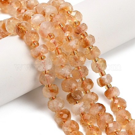 Природный цитрин бисер нитей G-L634-E02-02-1