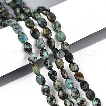 Бусы натуральная африканская бирюза (яшма) G-T142-28-1