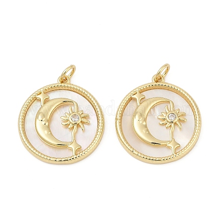 Латунные микро проложить кубического циркония подвески KK-U058-22G-02-1