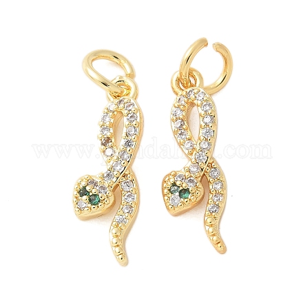 Латунные микро проложить кубического циркония подвески KK-U056-48G-1