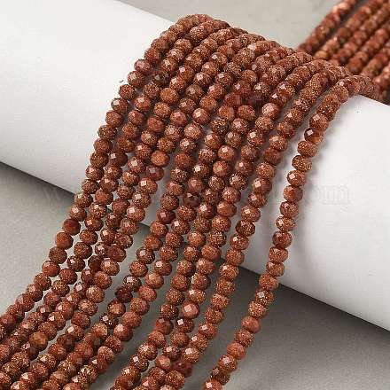 Синтетические голдстоуновские бисер пряди G-R013-B01-4x3mm-1