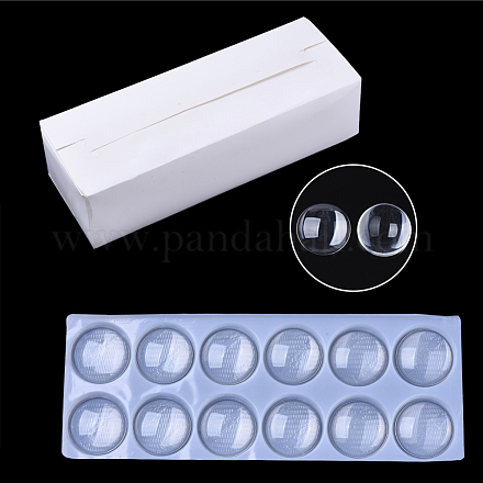 Прозрачные стеклянные кабошоны GGLA-R026-50mm-B-1