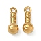 304 Stainless Steel Charms, Golden, Microphone, 15x6mm, Hole: 1.8mm