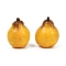 Opaque Resin Beads, Imitation Fruit, Goldenrod, Pear, 20x15x16mm, Hole: 1.4mm
