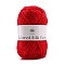Acrylic Fiber Metallic Yarn, for Weaving, Knitting & Crochet, Red, 1mm, about 131.23 Yards(120m)/Skein