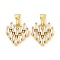 Brass Micro Pave Clear Cubic Zirconia Pendants, Heart, Real 18K Gold Plated, 16.5x15x3mm, Hole: 5.5x3.5mm