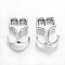 Tibetan Style Alloy Hook Clasps, For Leather Cord Bracelets Making, Anchor, Cadmium Free & Nickel Free & Lead Free, Antique Silver, 23x16x4mm, Hole: 5x4mm, about 380pcs/1000g