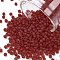 TOHO 11/0 Round Beads, Japanese Seed Beads, (5CF) Transparent Frost Ruby, 2.2mm, Hole: 0.8mm, about 1111pcs/10g