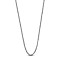 Rhodium Plated 925 Sterling Silver Curb Chain Necklaces, with Spring Ring Clasps, Platinum, 15.74 inch(40cm), 1.3mm